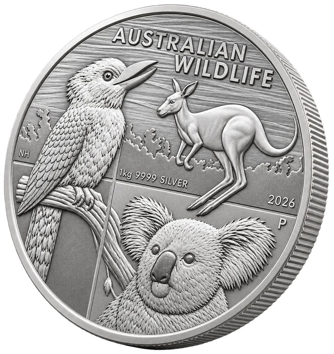 1kg silver coin — Australian Wildlife